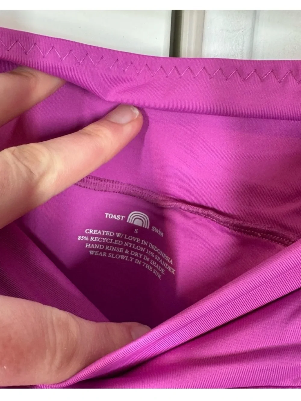 TOAST SWIM High-Waist Pink Bikini Bottoms